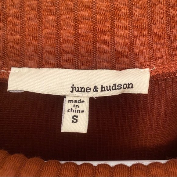 JUNE HUDSON Orange Ribbed Sweater - Picture 5 of 5